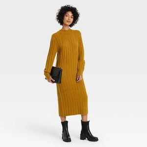 A new day ochre sweater dress size M